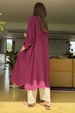Made in Italy Paulo Pillow Cotton Sailor Dress Beetroot /5 =